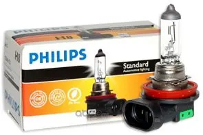 Лампа галогенная H8 12V 35W (PGJ19-1) — PHILIPS, арт. 12360C1