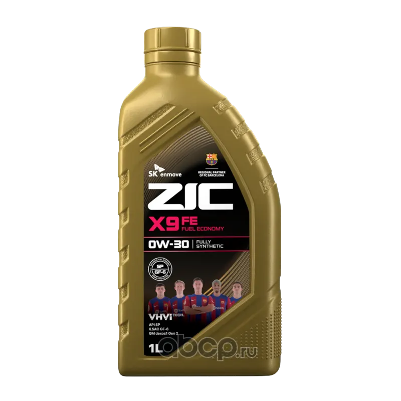 Масло моторное ZIC X9 FE 0W30 синт. (1л)