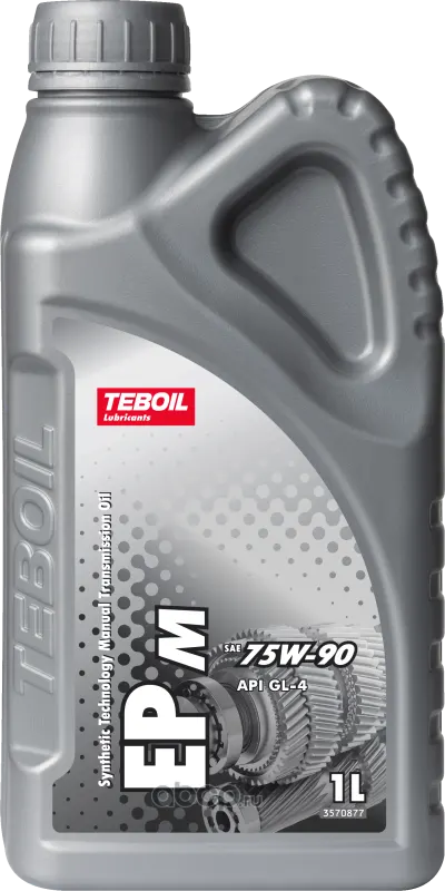 Масло трансмиссионное 75W90 (1л) GL-4 "TEBOIL EP М"