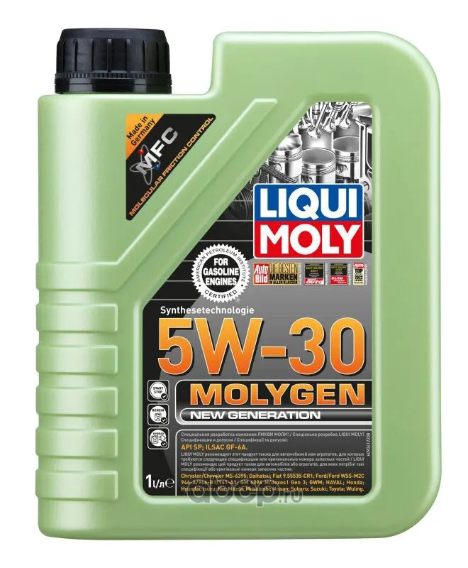 Масло моторное LIQUI MOLY 5W30 Molygen синт. (1л)