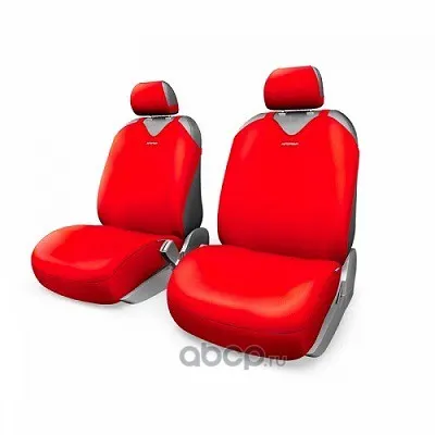 Чехлы "AUTOPROFI" майки R-1 Sport plus цв.красный (4 пр.) закрытое сиденье1/10