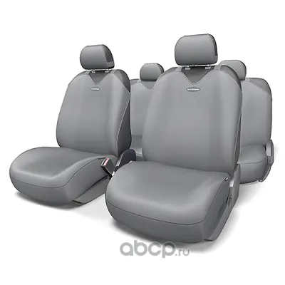 Чехлы "AUTOPROFI" майки R-1 Sport plus цв.т.серый (9 пр.) закрытое сиденье1/6
